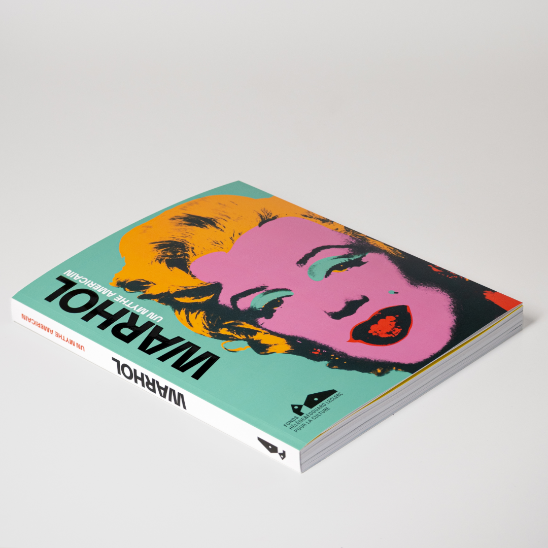 Couverture du catalogue d'exposition Warhol avec le portrait de Marilyn Monroe