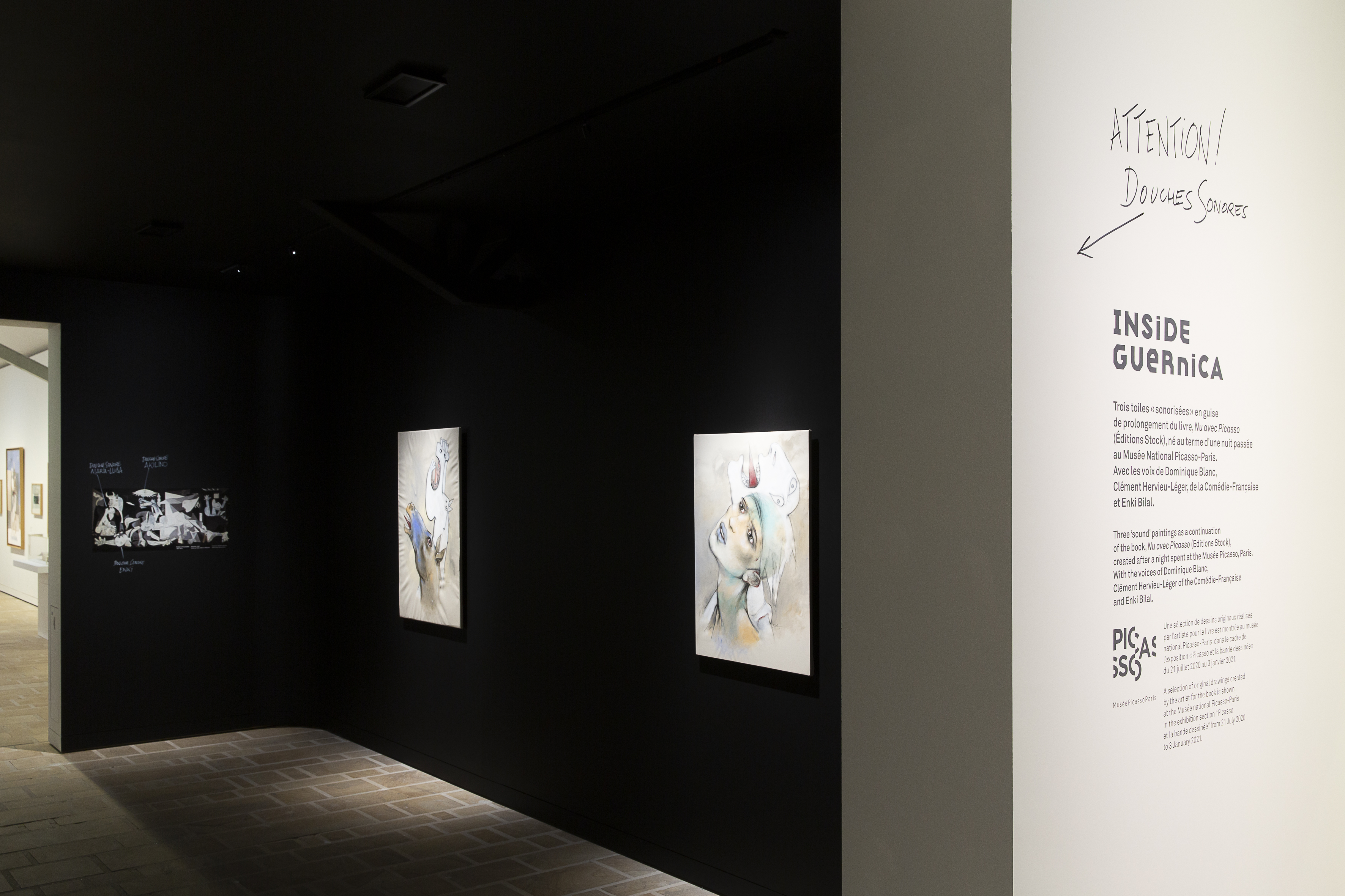 Inbox Guernica_vue de l'exposition Enki Bilal_Photo Nathalie Savale © FHEL, 2020