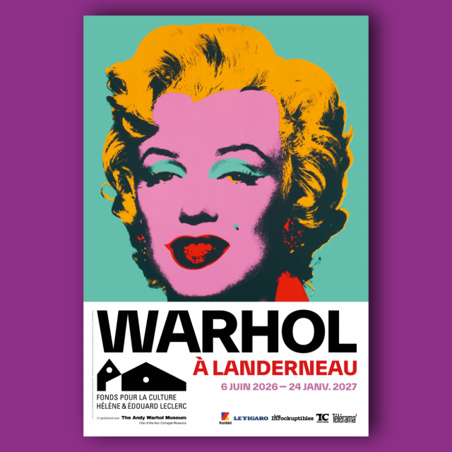Andy Warhol, Marilyn Monroe (Marilyn) - Extra (Unnumbered), 1967. Sérigraphie sur papier 91,4 × 91,4 cm - The Andy Warhol Museum, Pittsburgh © The Andy Warhol Foundation for the Visual Arts, Inc. / Adagp, Paris 2026 - Affiche Rodhamine - FHEL, 2026